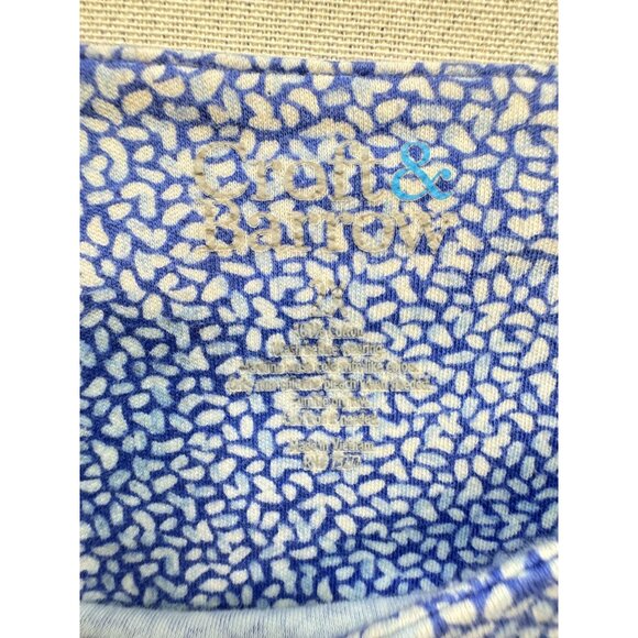 Croft & Barrow Women's Boat Neck T-Shirt Oeko-Tex Standard 100 Size 2X Geo Blue - Picture 3 of 12